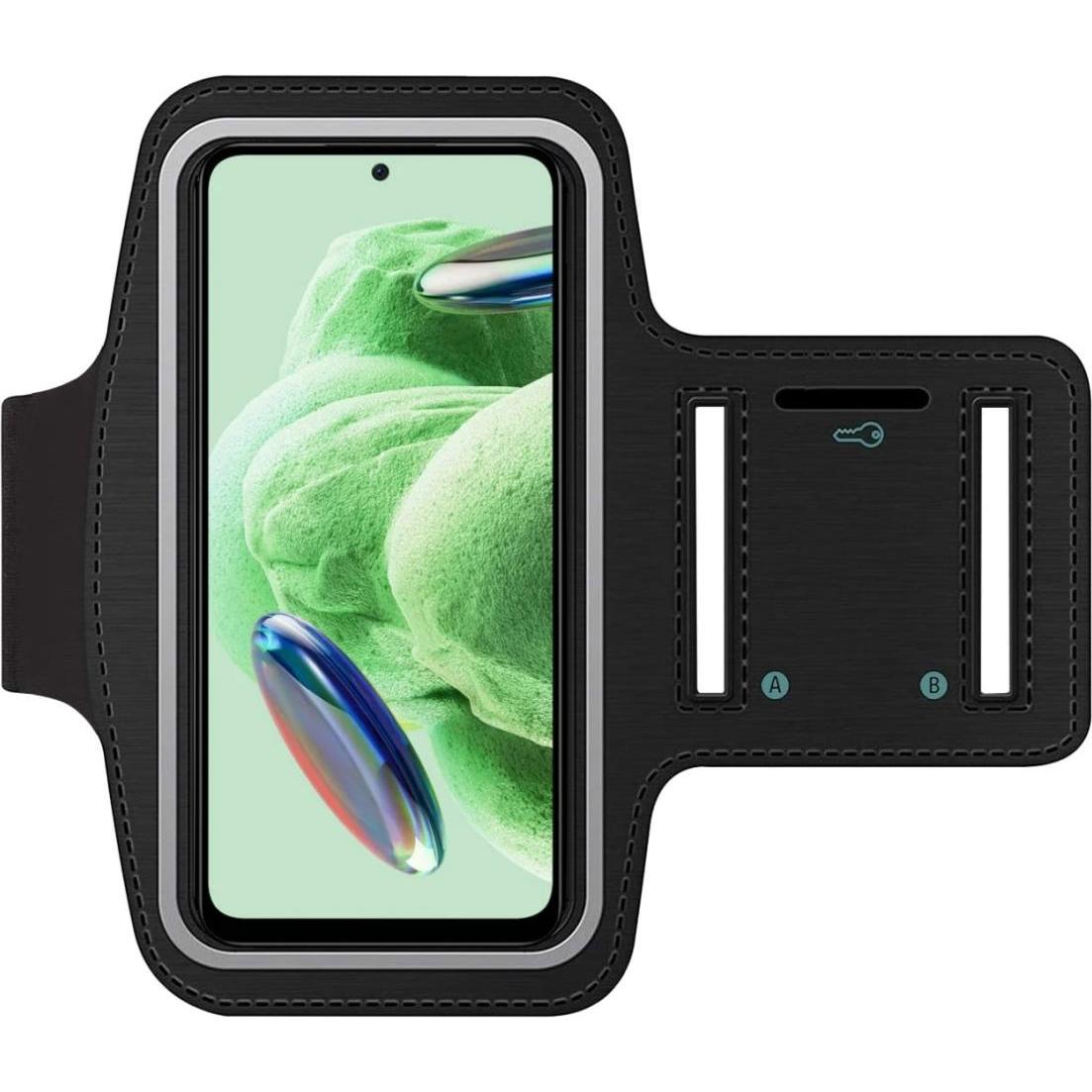 SmartFitness Xiaomi Redmi Note 12 5G Handy Sport Armband, Smartphone Sportarmband, Schwarz