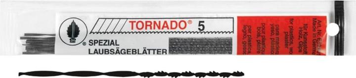 Puk Laubsägeblatt Tornado Gr. 1 rundgezahnt, Grösse 1, 130 mm, Zähne pro Zoll 41