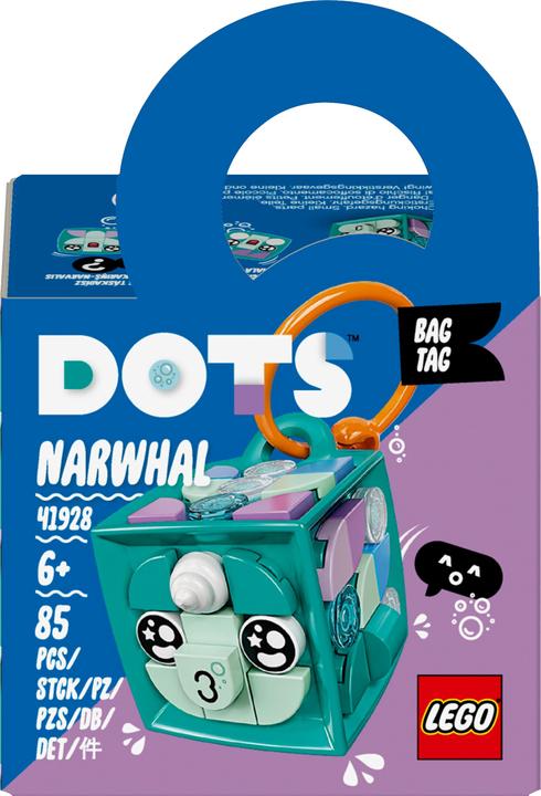 Produktbild LEGO Taschenanhänger Narwal (41928, LEGO Dots)