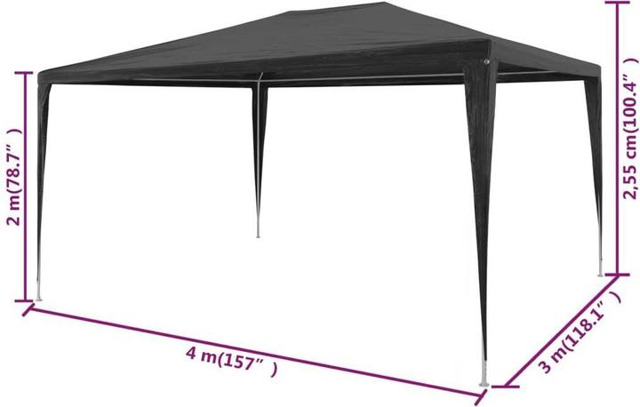 Produktbild vidaXL Partyzelt (300 cm, 4 cm)