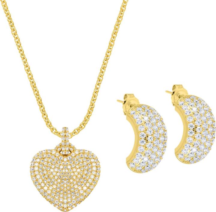 Immagine prodotto Candy Set di gioielli Erin, argento 925, placcato oro (Argento 925)