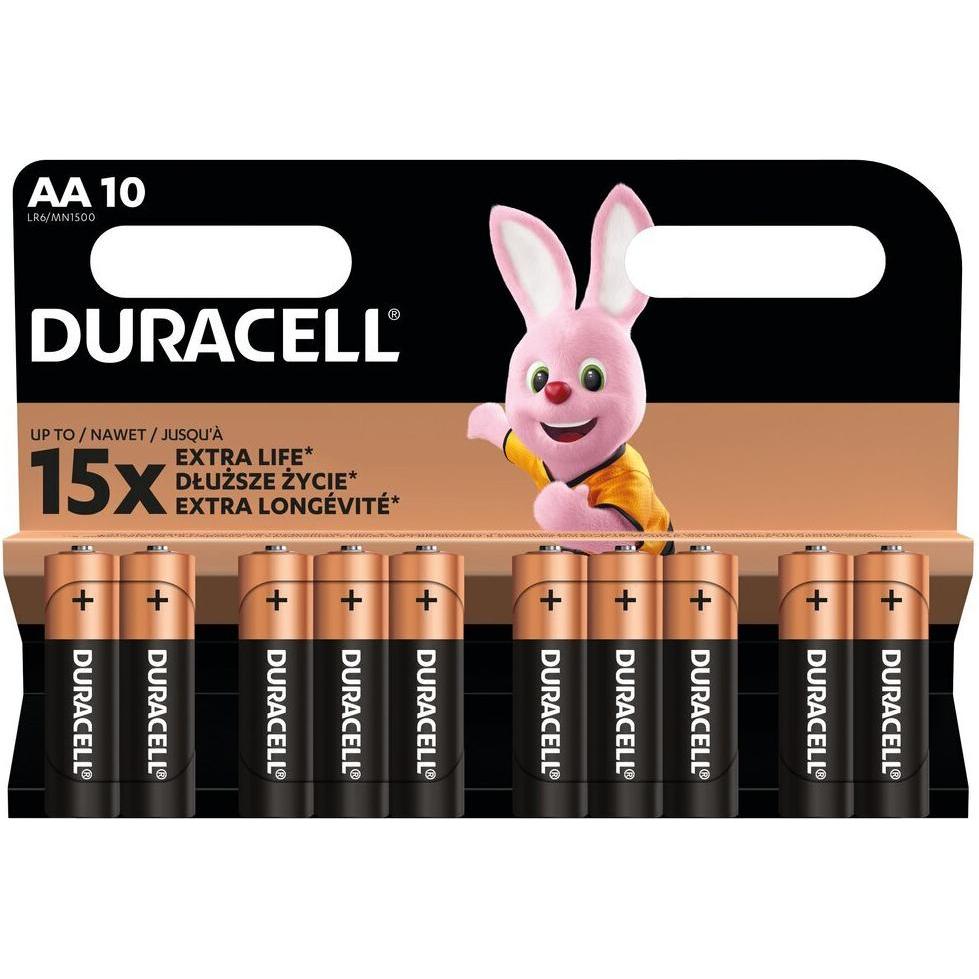 Duracell Batterie AA 10vnt (10 pz., AA), Batterie + pile