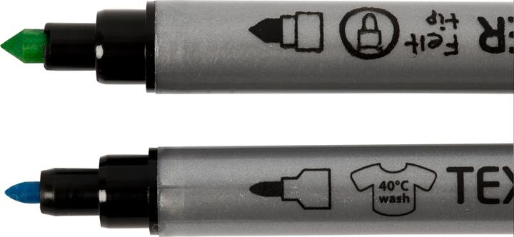 Produktbild Creativ Company Textilmarker Set Mehrfarbig (Mehrfarbig, 2.30 mm, 20 x)