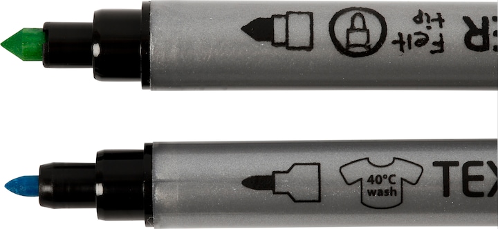 Immagine prodotto Creativ Company Set di pennarelli tessili multicolore (Multicolore, 2.30 mm, 20 x)