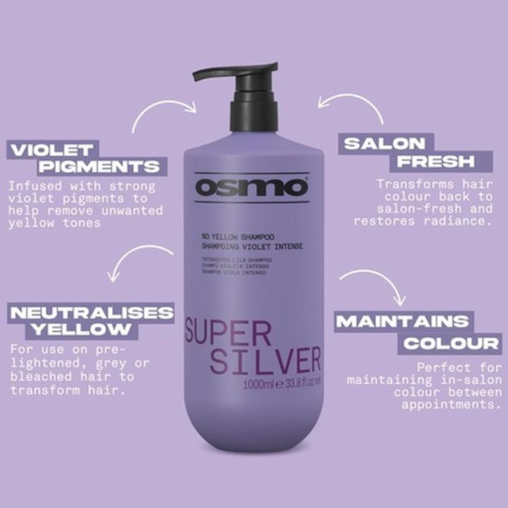 Produktbild Osmo Super Silber Violett Pigment gegen Gelb- oder Messingtöne (Flüssiges Shampoo)