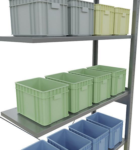 Actual product image eurokraft pro Boltless shelving, single row