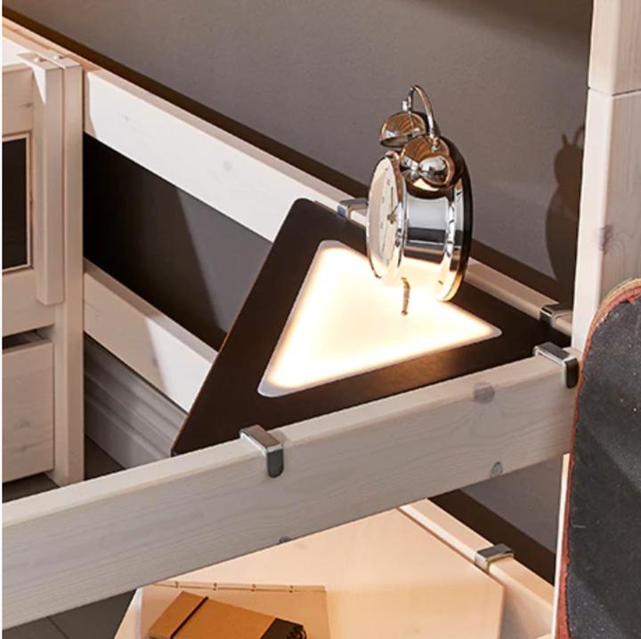 Image du produit Lifetime Kidsrooms Tablette d'angle avec lumière LED noire
