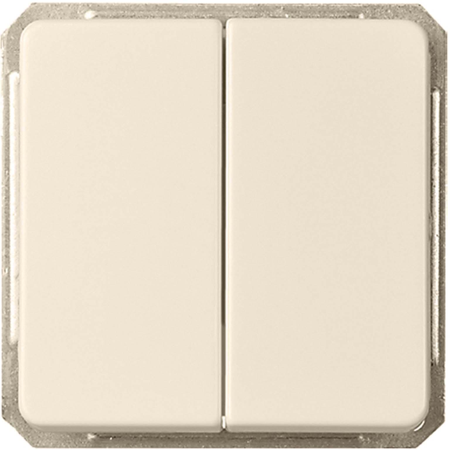Schneider Electric Doppel-Wechselschalter 16A 221664, Taster + Schalter, Weiss