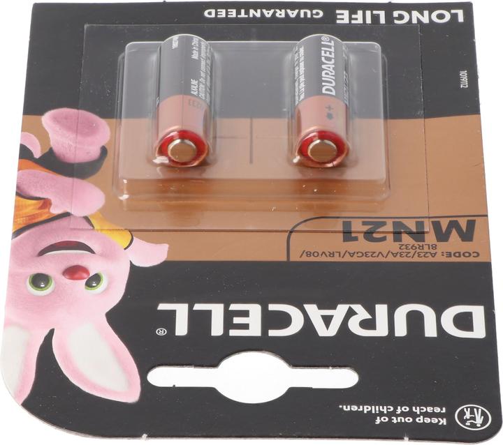 Produktbild Duracell MN21 12V Batterie, Varta V23GA, GP23A, K23A, LRV08, E23A (2 Stk., 50 mAh)