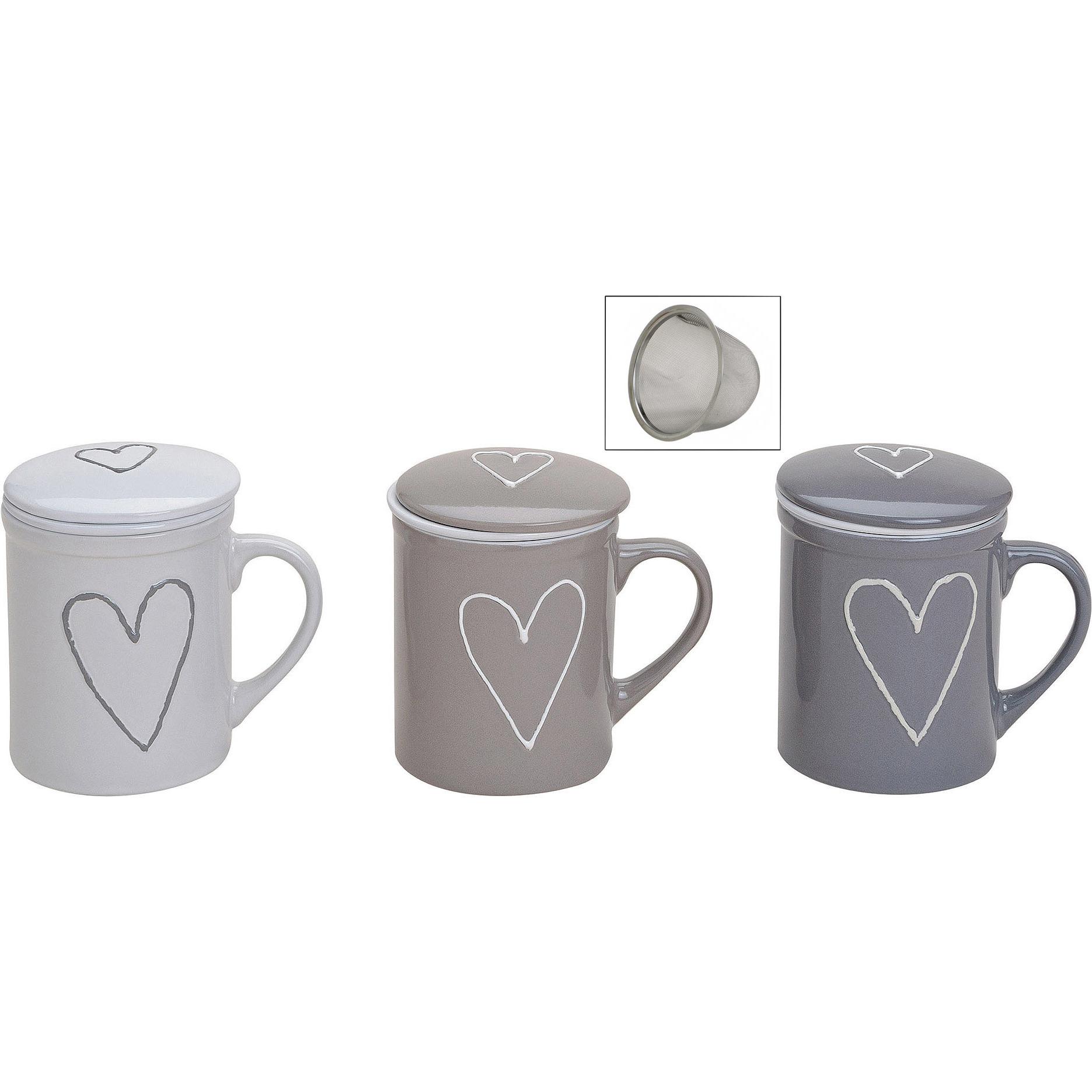 6x G. Wurm, Tasse, Herz (250 ml, 1 x)