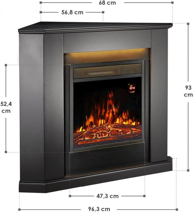 Produktbild Juskys Elektrischer Kamin (57 x 96 x 93 cm)