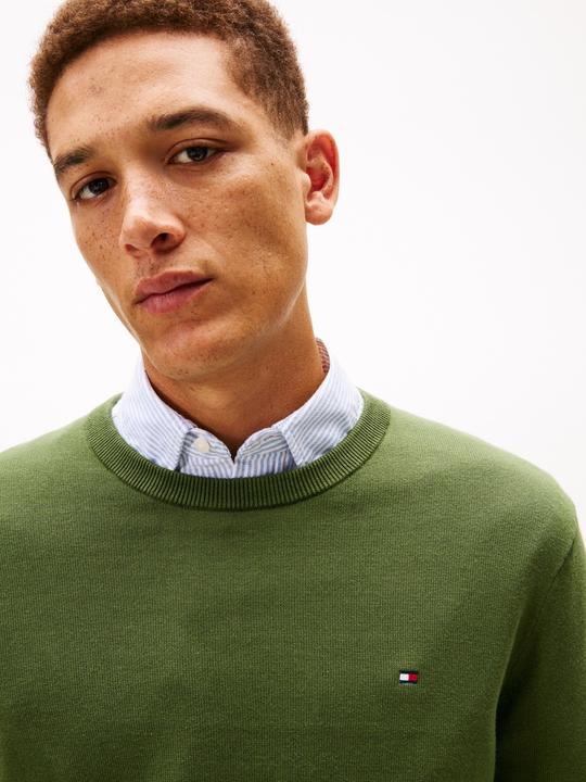 Produktbild Tommy Hilfiger Einfacher Baumwoll-Crewneck-Pullover (L)