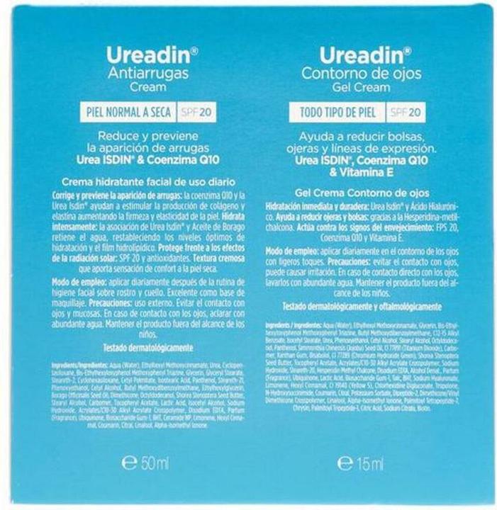 Actual product image Isdin Ureadin Antiarrugas Piel Normal Spf20 50ml Set 2 Pieces (Eye Care Cream, 50 ml)