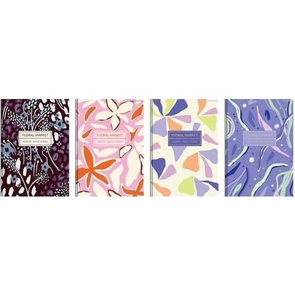 TOP, Quaderni + Bloc notes, Brulion A5/96K Floradelic Gitter (5 Stück) TOP2000 (A5)