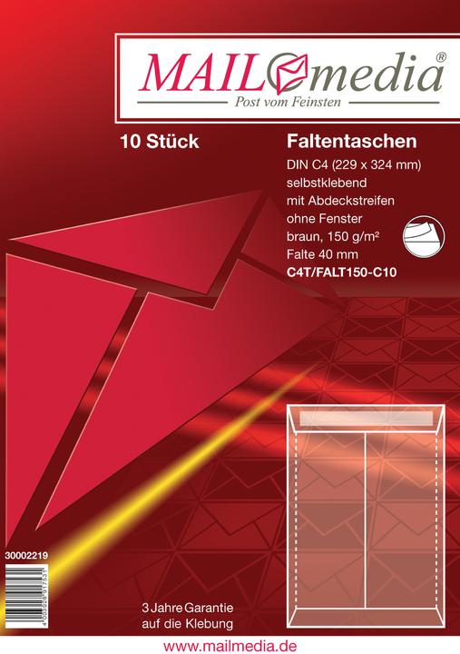 Elepa Tasca pieghevole Natron Natron marrone, formato: C4, carta: 150 g/mq (10 pz.)