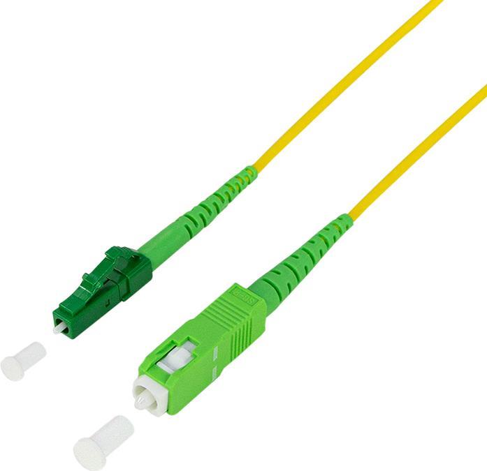 Actual product image LogiLink Fibre optic patch cable, SC-Simplex (CAT7, 1 m)