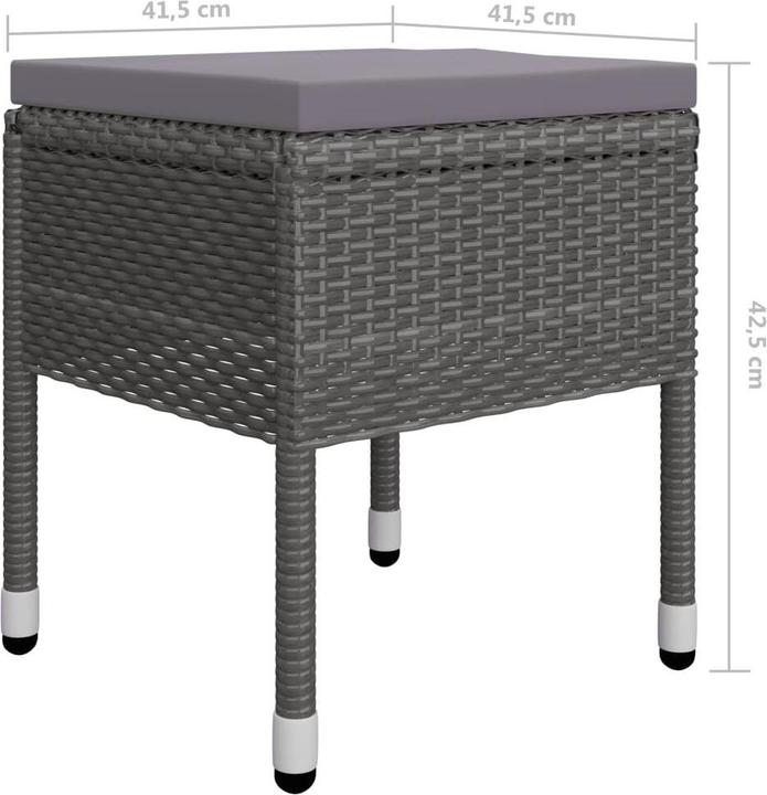 Image du produit vidaXL Garten-Essgruppe (85 x 85 x 74 cm)