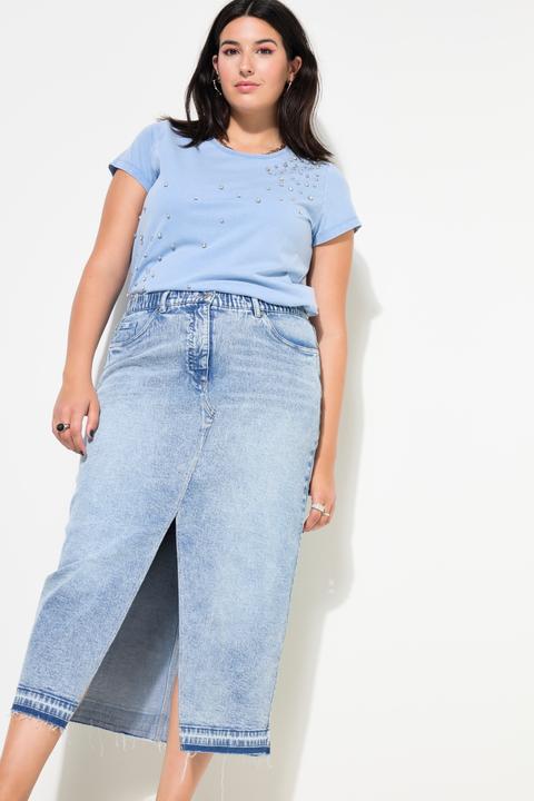 Produktbild Studio Untold Jeansrock, A-Line, 5-Pocket, Schlitz vorne (46)