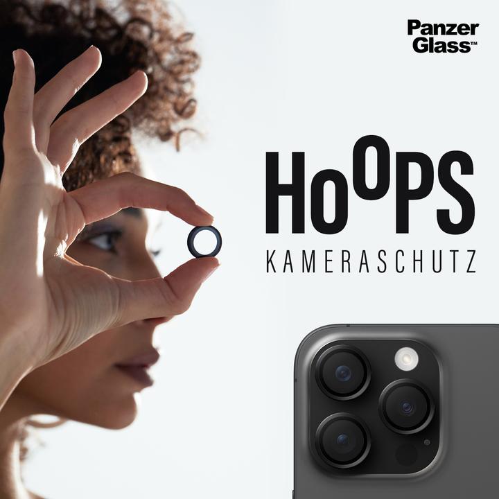 Image du produit PanzerGlass Hoops Camera Lens Protector (1 pièce(s), Apple iPhone 15 Pro Max, Apple iPhone 15 Pro)