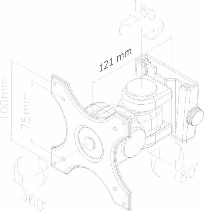 Actual product image Neomounts FPMA-W250Black (Wall, 30", 10 kg)