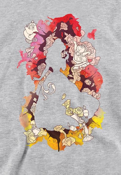 Produktbild Beauty And The Beast Kapuzenpullover meliert (128)