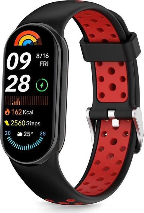 Produktbild Tech-Protect IconBand Air Strap für Xiaomi Smart Band 8 / 9 / 10 / NFC - Schwarz und Rot