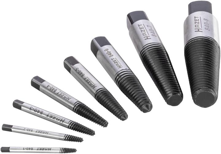 Actual product image HAZET Screw extractor set 840/8 ∙ Number of tools: 8