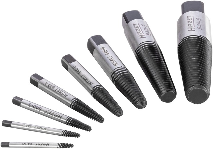 Image du produit HAZET Jeu d'extracteurs des vis 840/8 ∙ Nombre d'outils : 8