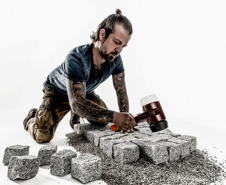 Actual product image Halder SIMPLEX soft-face hammer 50 RUBBER/SUPERPL. TE SIMPL (1105 g)