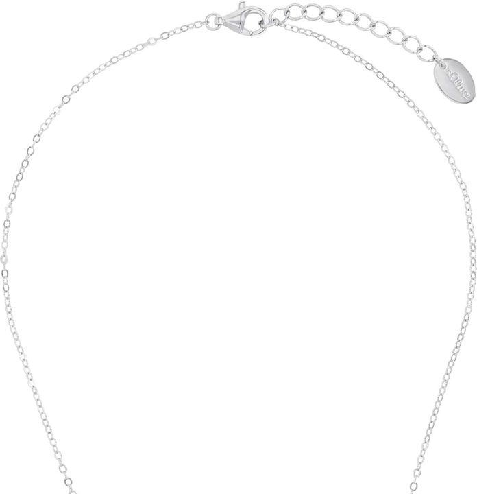 Produktbild S.Oliver Halsschmuck für Mädchen, 925 Sterling Silber, Zirkonia synth. | Schleife (Silber 925)