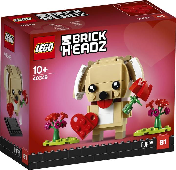 Produktbild LEGO Valentinstag-Welpe (40349, LEGO Brickheadz)