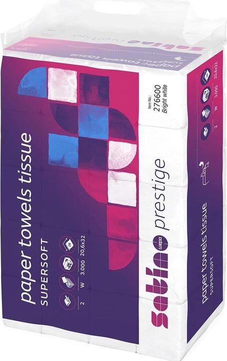 Wepa Feuille de papier de nettoyage à la main LPCB2120, 120 feuilles, 20.6 x 32, cellulose, (25pcs) (1x)