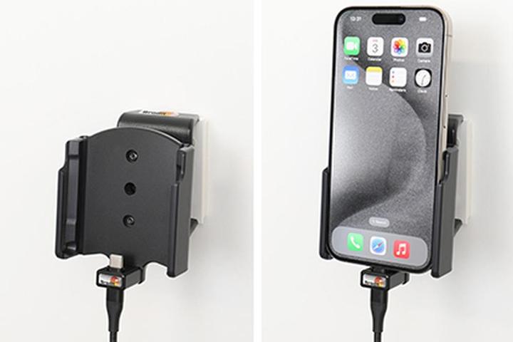 Actual product image Brodit 721369 iPhone 15&15 Pro mount