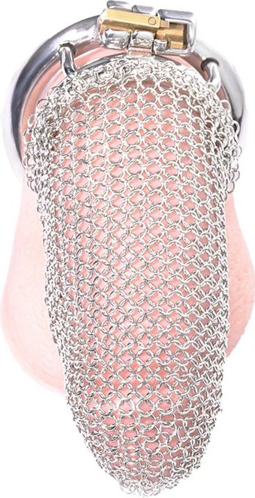Actual product image Kiotos Steel Mesh Chastity Cage XL