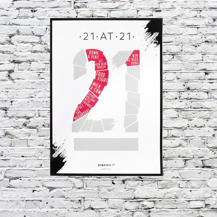 Produktbild Novelty Scratch Poster 21at21 (Pinnwand, 50 x 70 cm)