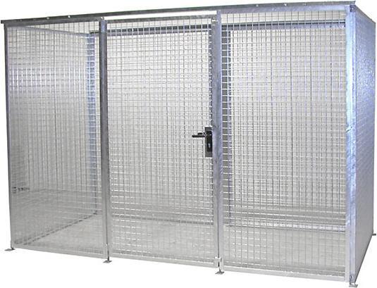 Produktbild eurokraft pro Gasflaschen-Gittercontainer