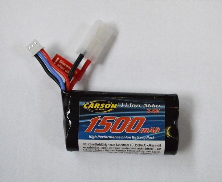 Carson Li-Ion replacement battery FE line 7.4V 1500mAh (7.40 V, 1500 mAh)