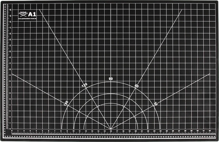 Actual product image Paintersisters Cutting mat A1 blue black (90 x 60 cm)