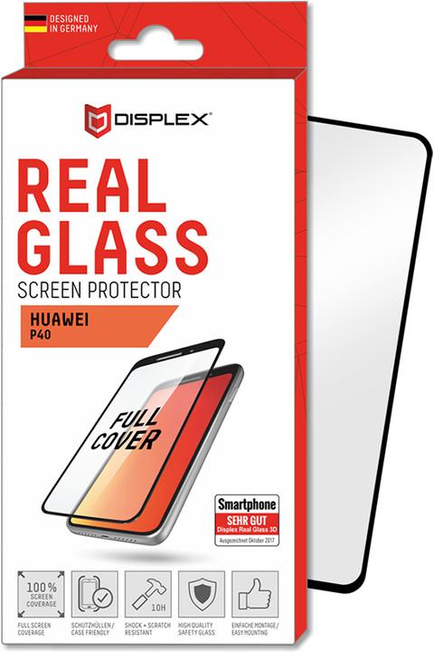Produktbild Displex Full Cover 3D Schutzglas (1 Stück, Huawei P40)