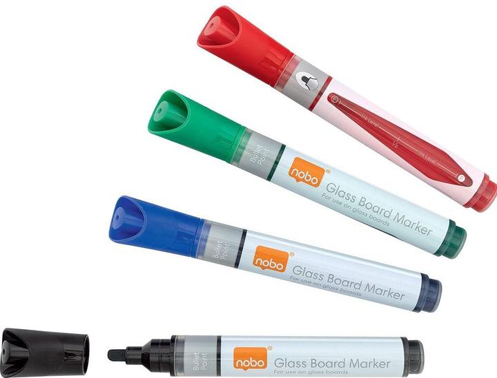 Actual product image Nobo Glass board marker (4x)