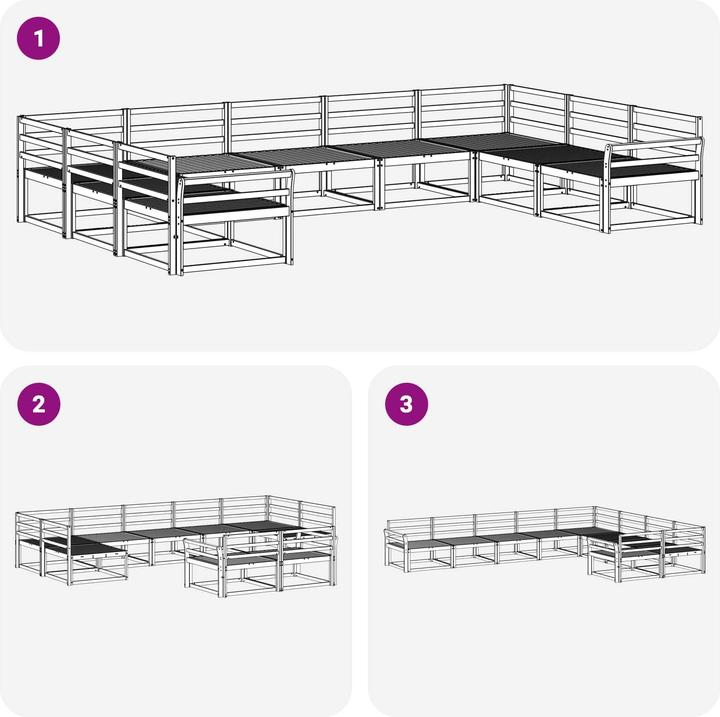 Produktbild vidaXL Outdoor-Sofagarnitur