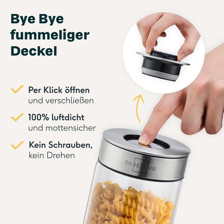 Actual product image Silberthal 6-teiliges Vorratsglas-Set mit Deckel