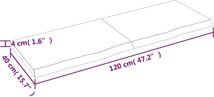 Immagine prodotto vidaXL Saba (120 x 40 x 4 cm)