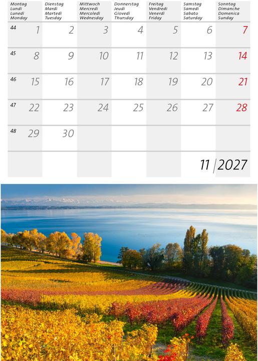 Actual product image Kleiner Schweizer Kalender 2027 (14.8 x 22 cm)