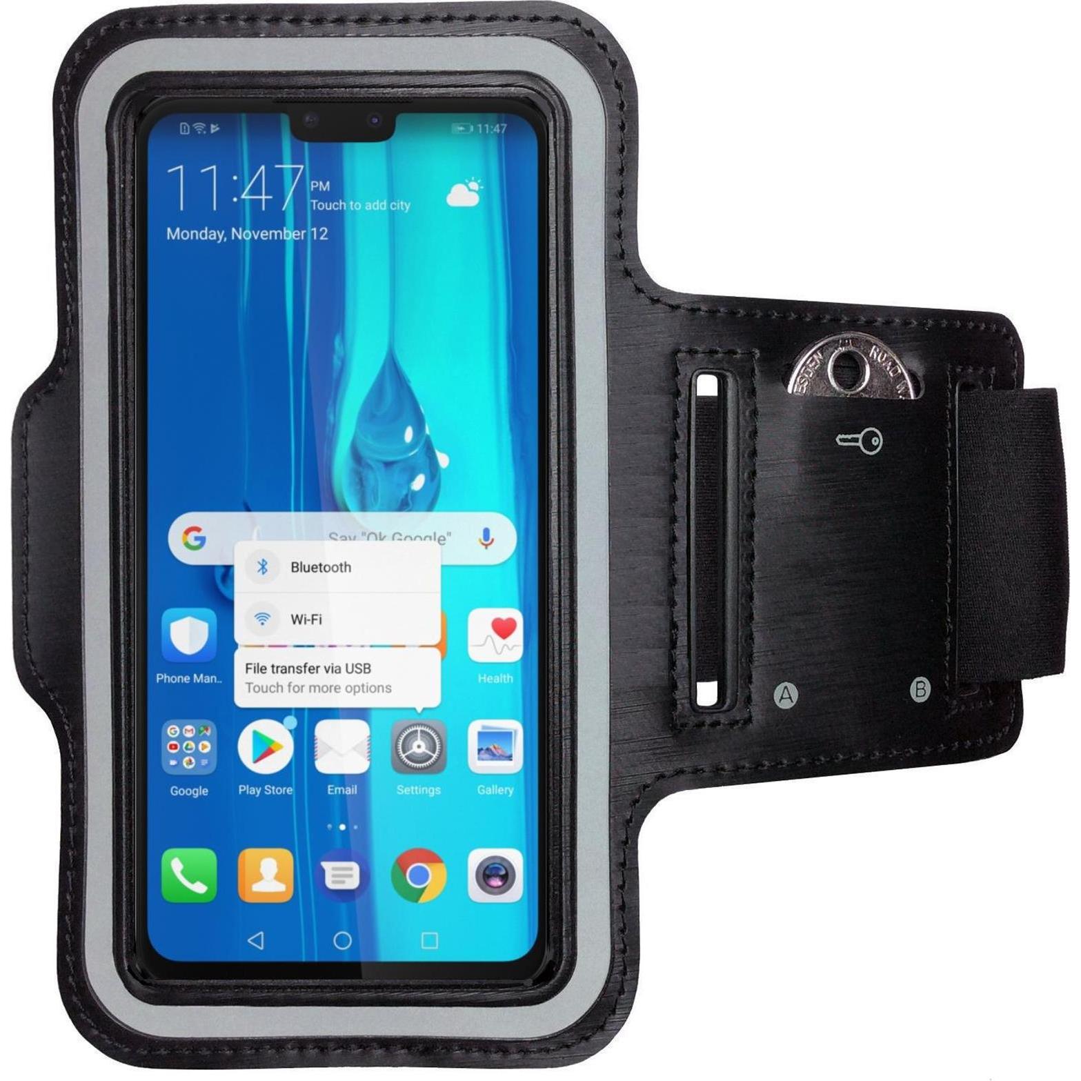 CoverKingz Sportarmband für Huawei Y9 (2019), Smartphone Sportarmband, Schwarz