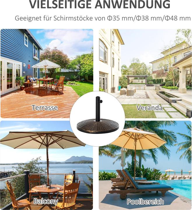 Produktbild Outsunny Sonnenschirmständer