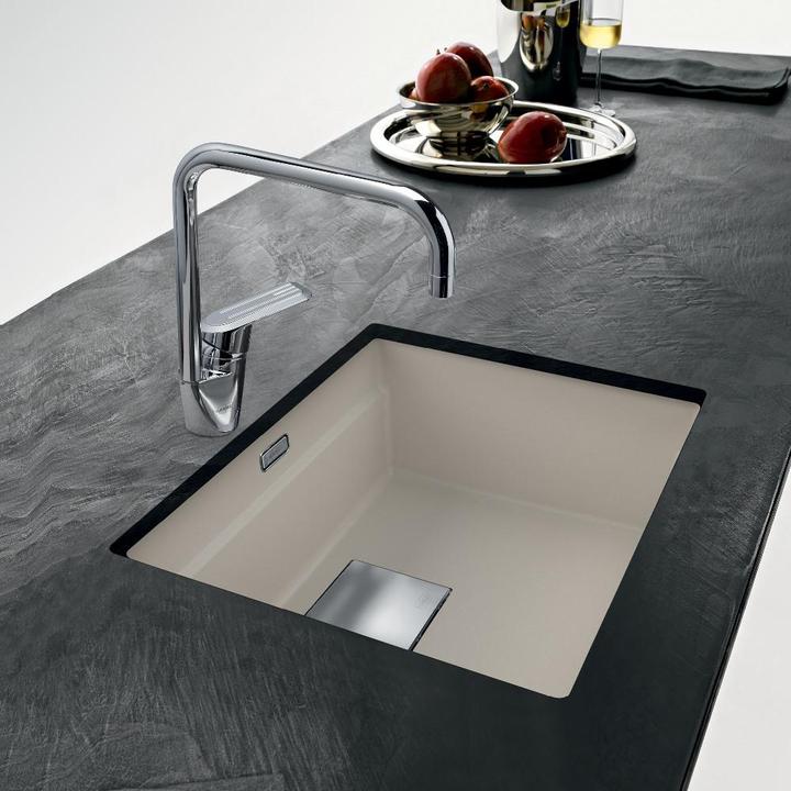 Immagine prodotto Franke Lavello da incasso Kubus 2 KNG 110-52, 125.0512.507, grigio pietra (Lavello montato, 31 cm, 52 cm)
