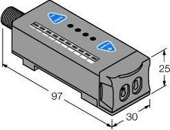 Actual product image Turck Opto Sensor Fibre optic sensor for glass fibre optics R55FVBQ (Sensor)