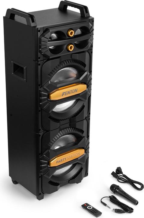 Produktbild Fenton Party speaker - LIVE2102 Partystation met Bluetooth en lichteffecten - Met (Passiv)