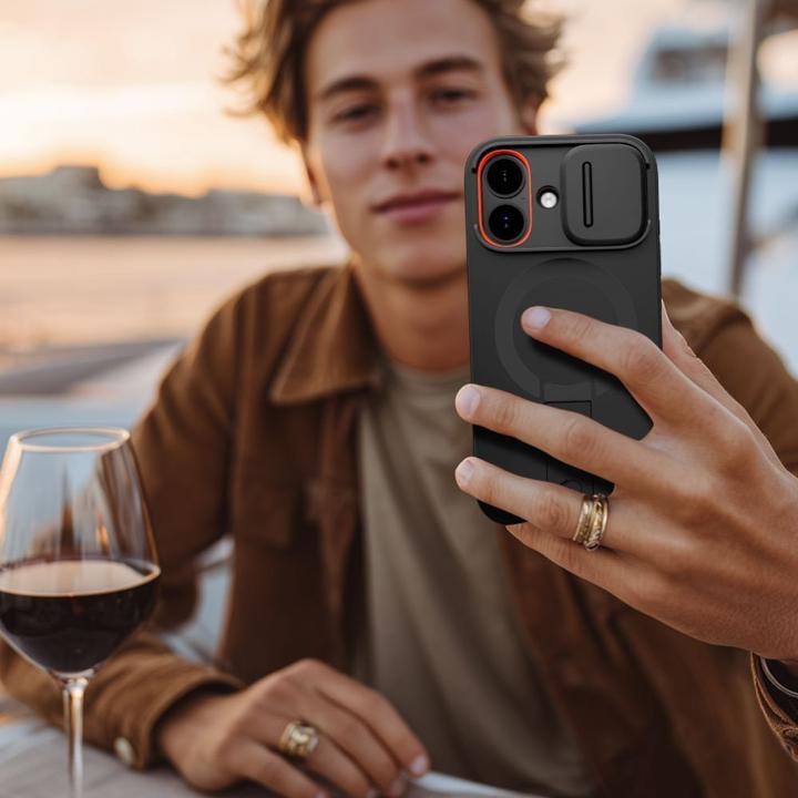 Produktbild Tech-Protect Kevlar Aura MagSafe Case für iPhone 17 - Schwarz (Apple iPhone 17)